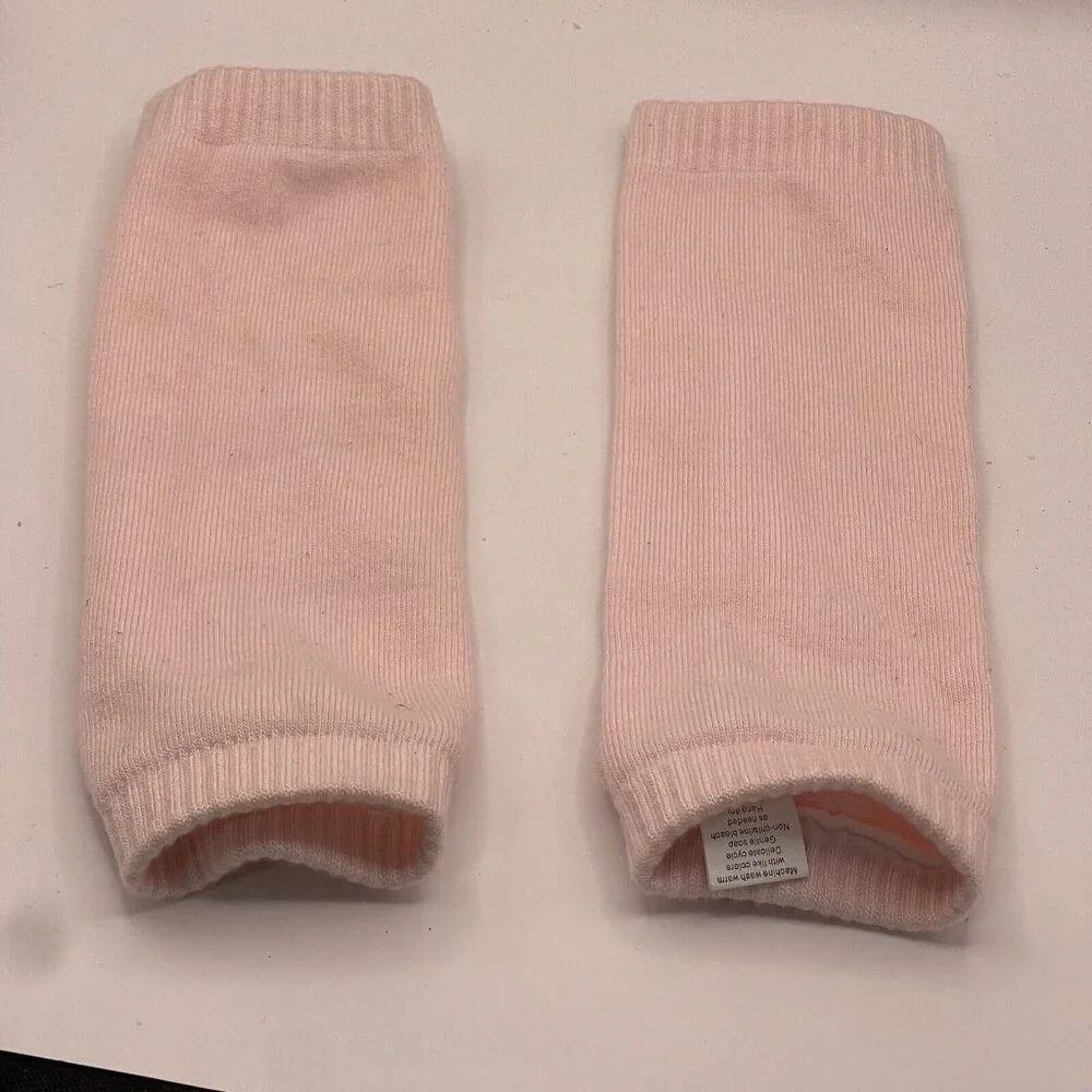 Baby Legs Pink Leg Warmers Infant Toddler One Size Crawling Rosette